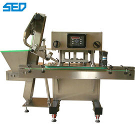 SED-250P Trọng lượng 200kg Thiết bị máy móc dược phẩm PLC Chai thủy tinh Máy đóng nắp kim loại 80-100 chai / phút