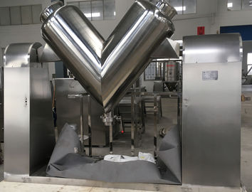 Máy trộn bột phòng thí nghiệm tốc độ cao Máy trộn loại V thép không gỉ tiêu chuẩn 50L